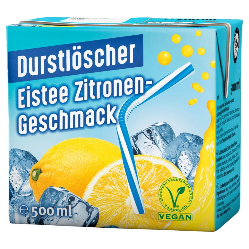 Durstlöscher Eistee Zitronen-Geschmack 0,5l